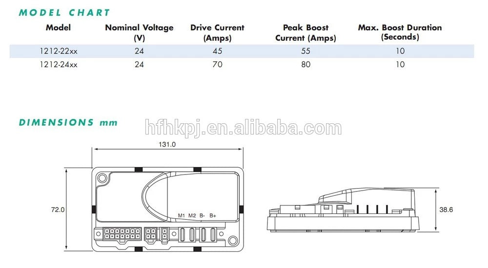 24V CURTIS Motor Controller 1212P-2501