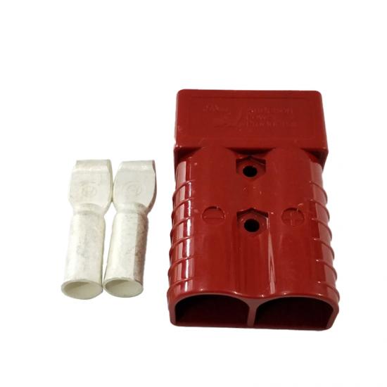 red forklift battery connector